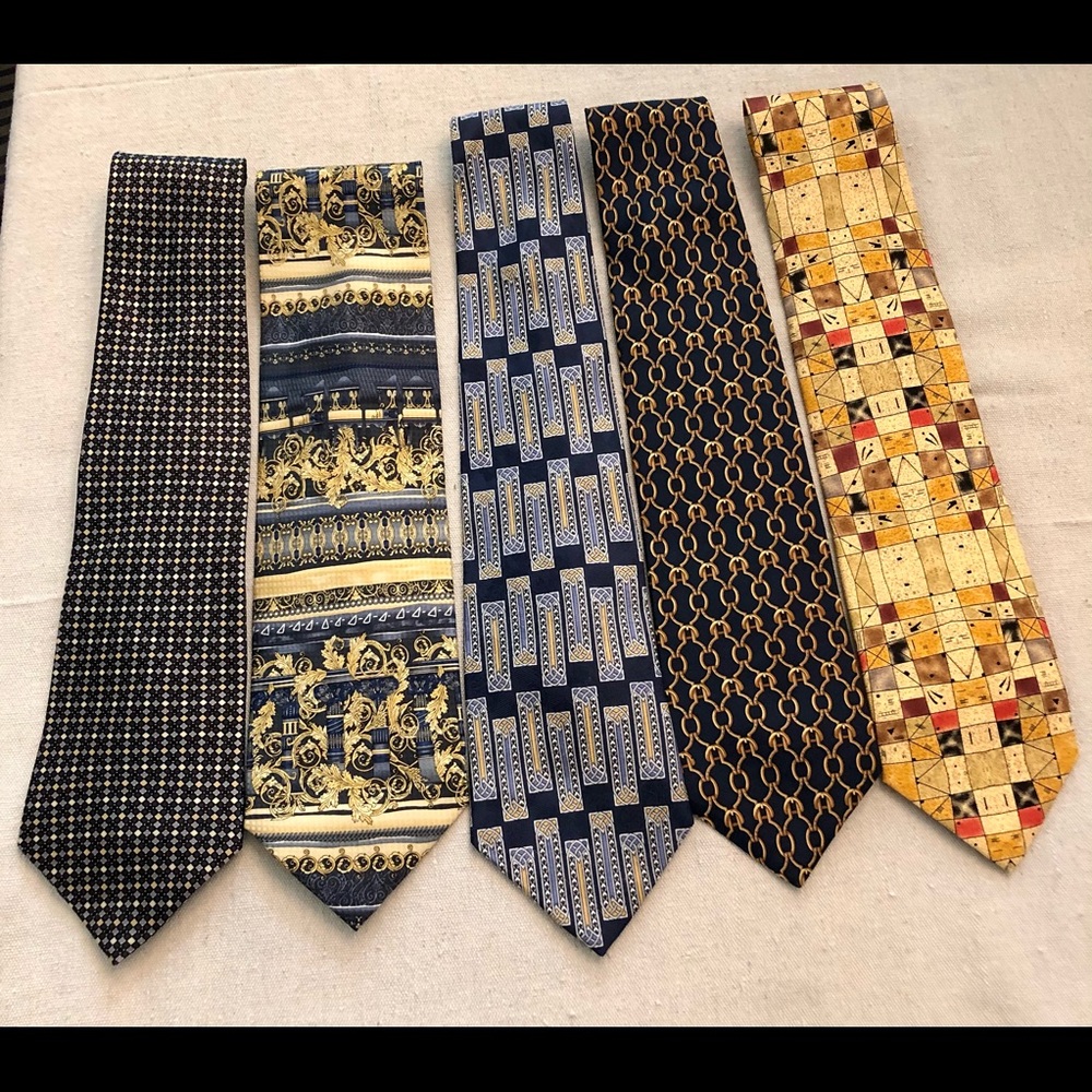 5 assorted men’s silk ties